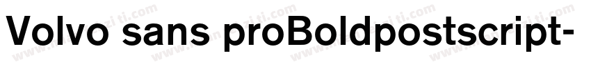 Volvo sans proBoldpostscript字体转换